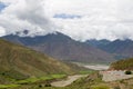 G318 Highway, Tibet, China Royalty Free Stock Photo